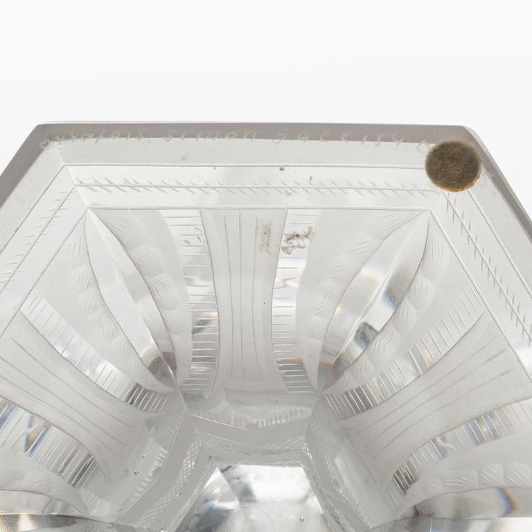 Simon Gate, a 'Six Graces' glass cup from Orrefors.