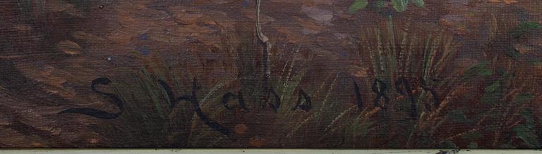 SIEGFRIED HASS, olja på duk, sign o dat 1892.