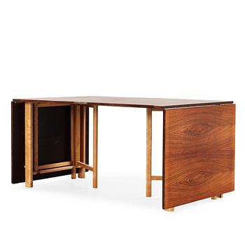 533. A Bruno Mathsson 'Maria', elm and beech dining table, Karl Mathsson, Värnamo, Sweden, 1930's-40's.