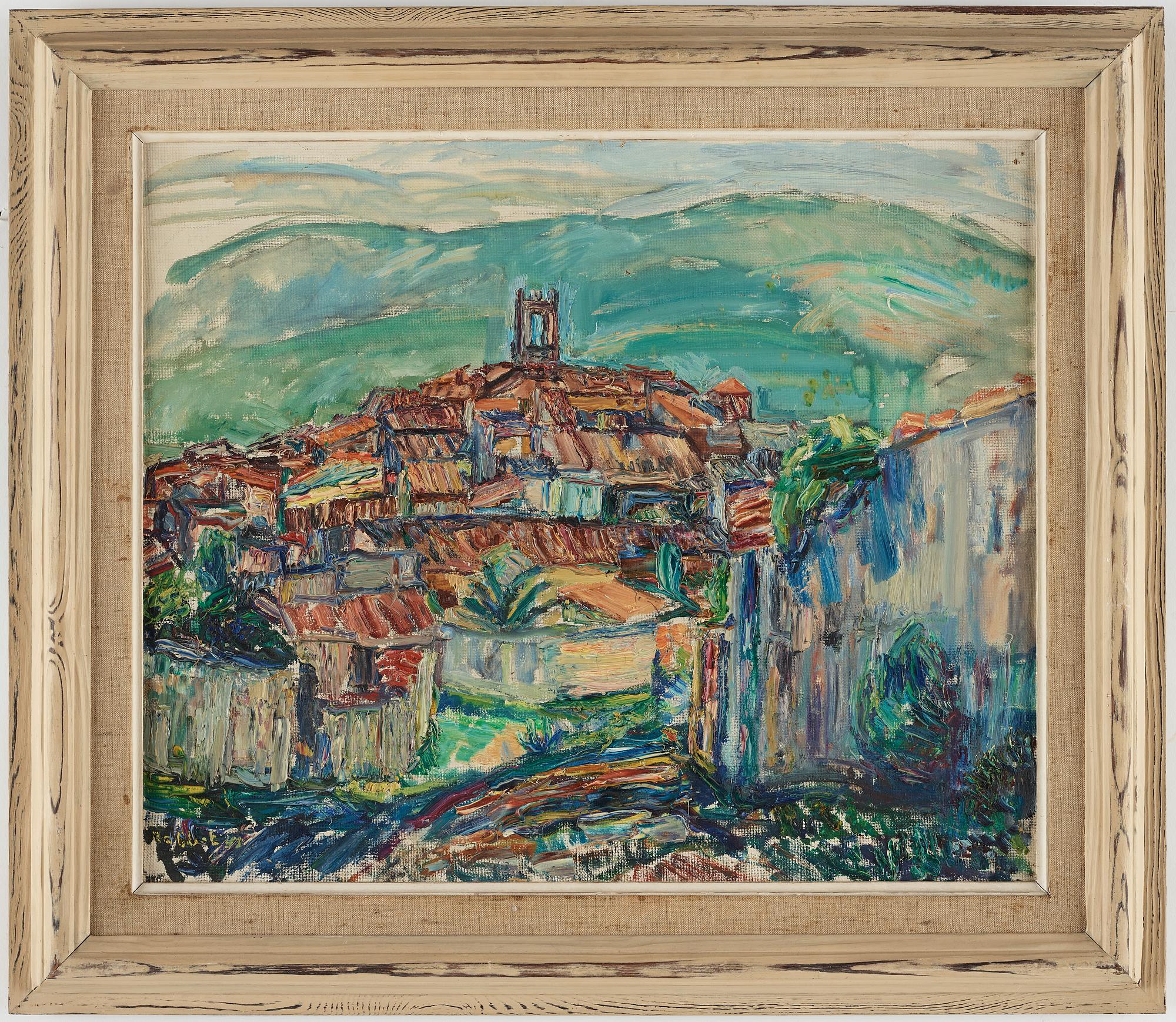 RABBE ENCKELL, Oil on canvas, signed.