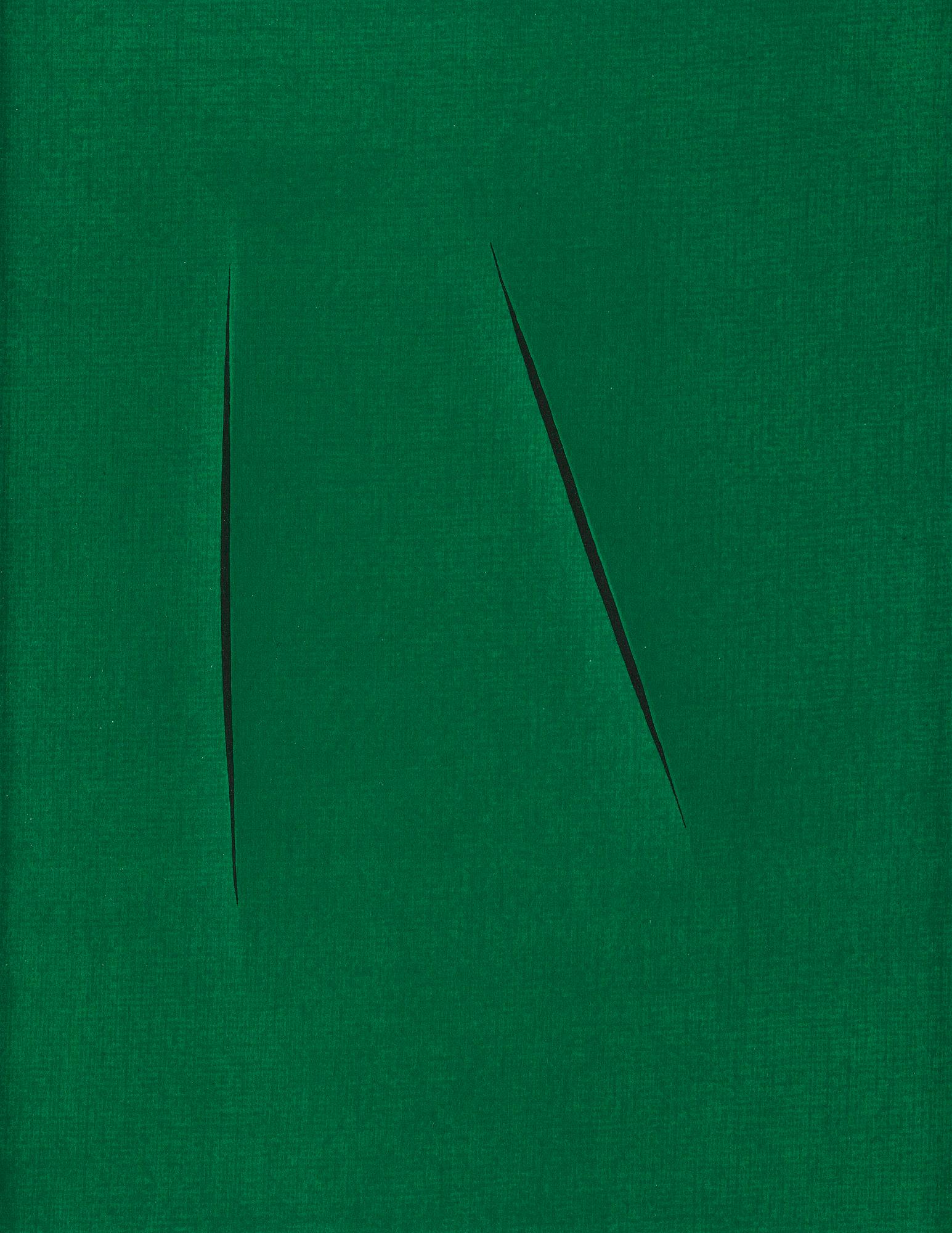 Lucio Fontana, efter, "Concetto Spaziale".