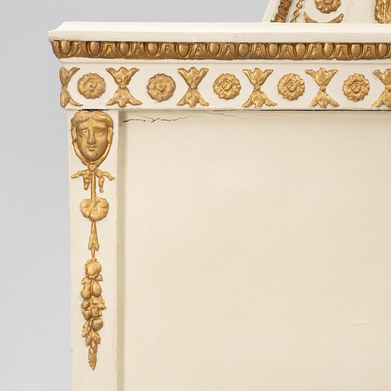 Säng, Stockholmsarbete, omkring år 1800, Sengustaviansk.