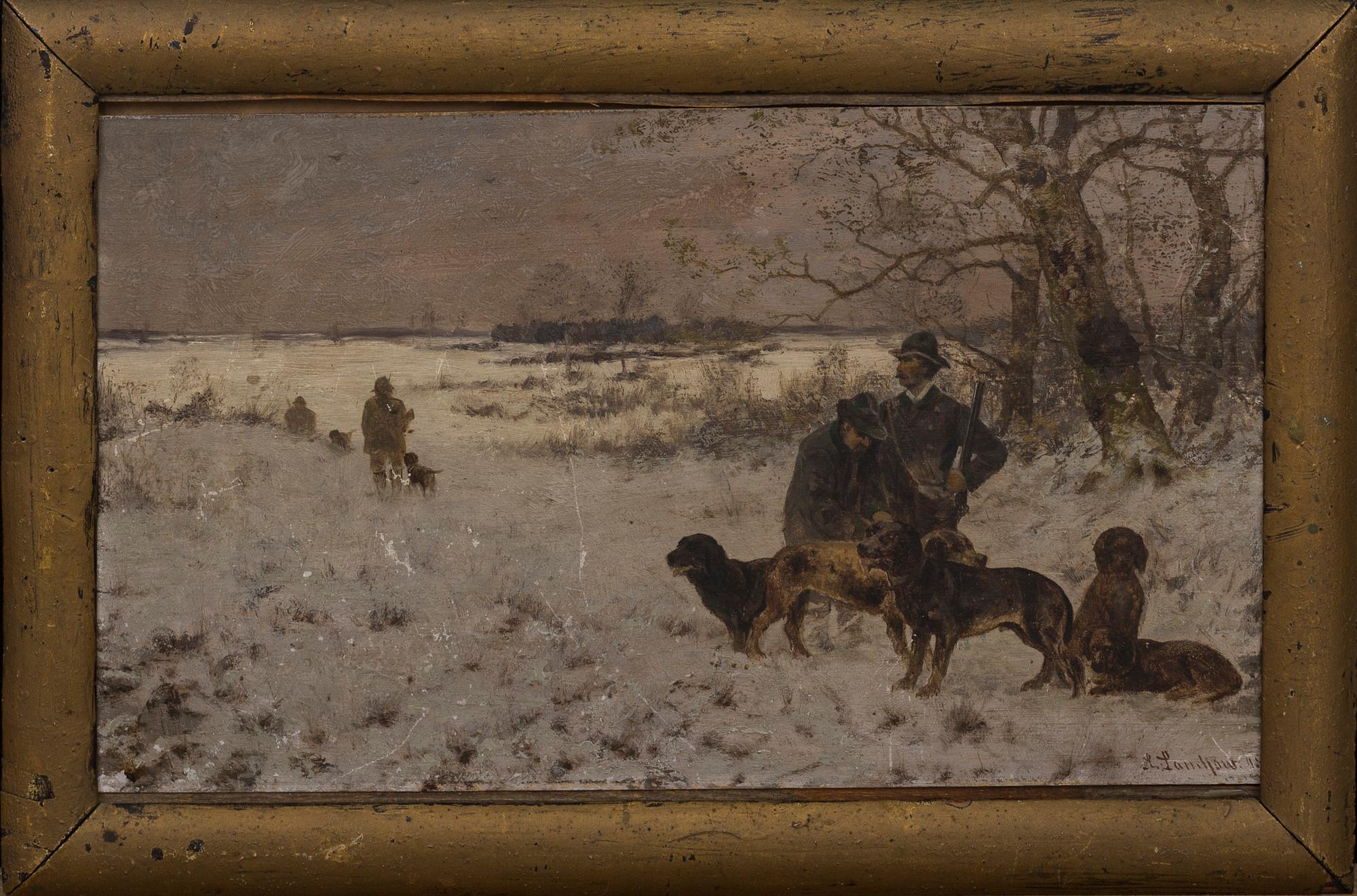 LANCHOW LUDWIG, oil on panel, signed,