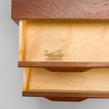 Byrå, teak, Danmark, 1900-talets mitt.