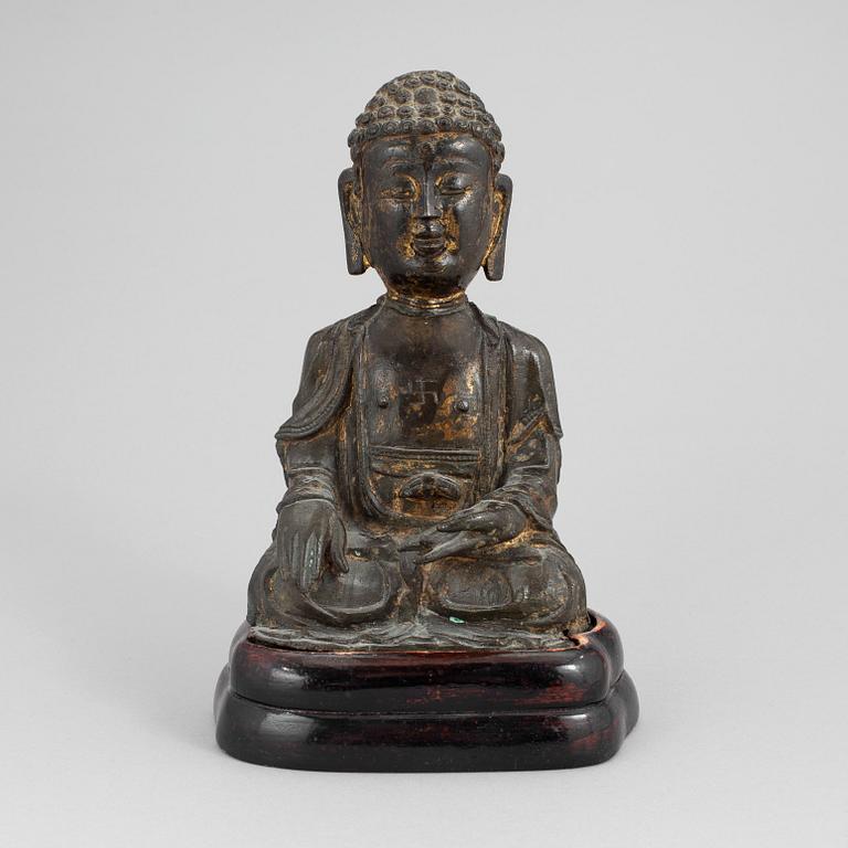 BUDDHA, brons. Mingdynastin (1368-1644).