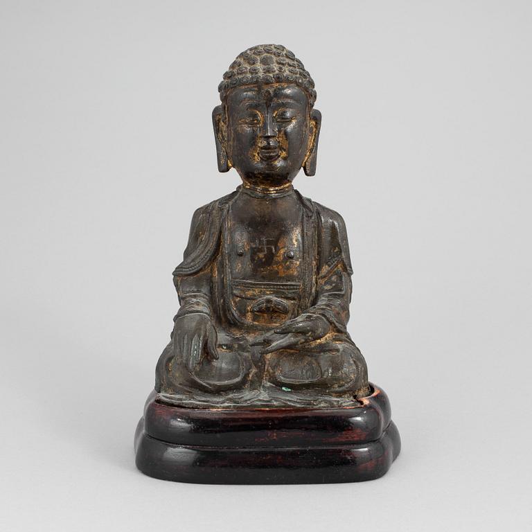 BUDDHA, brons. Mingdynastin (1368-1644).