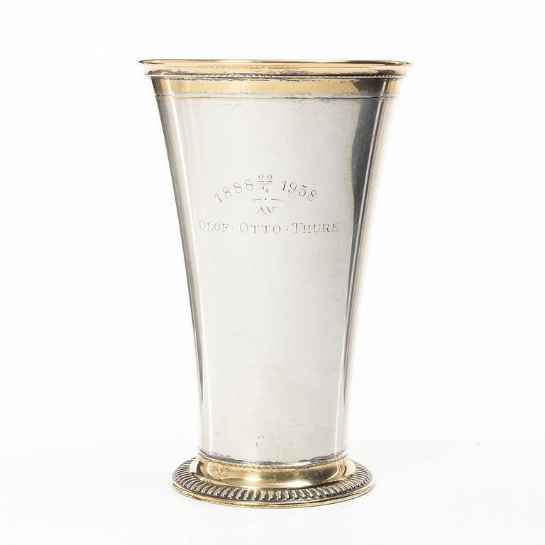 C.G. Hallberg, Beaker, silver, Stockholm 1937.