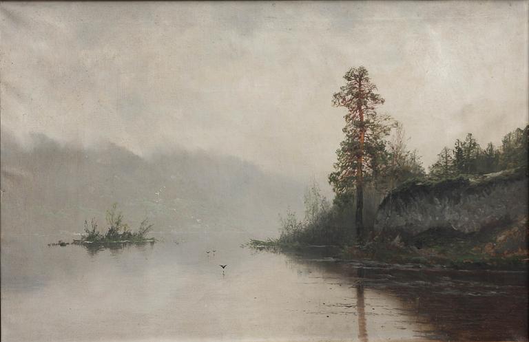 LUDVIG SKRAMSTAD, olja på duk, sign.