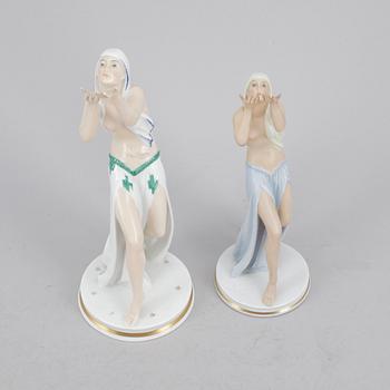 FIGURINER, 2 st, porslin, Rosenthal, Tyuskland.