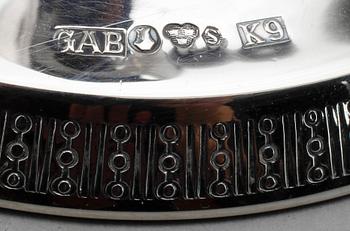LJUSSTAKAR, 3 par, silver, GAB, K&EC och CG Hallberg, 1954, 1959 och 1960.