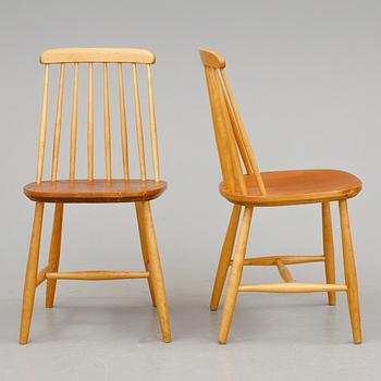 BORD samt STOLAR, ett par. 1900-talets mitt.