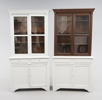 BOKSKÅP, 1 par, 1800-talets andra hälft.