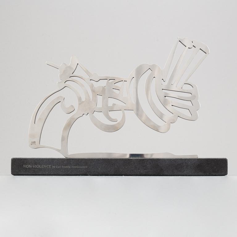 Carl Fredrik Reuterswärd, sculpture, steel, signed CFR and numbered 49/50.