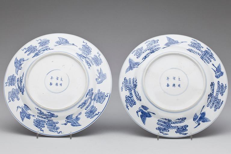 FAT, ett par, porslin, Kina, Kangxi-stil, 1800-tal.