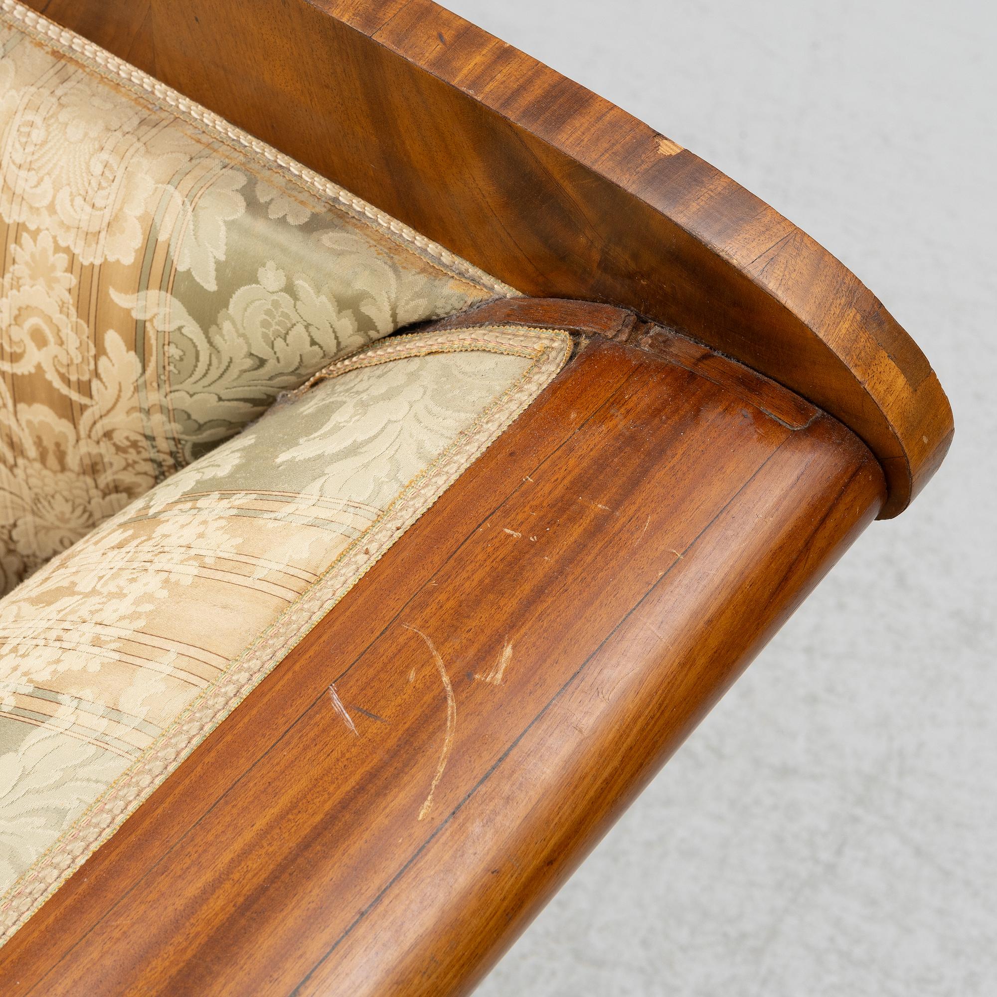 Empire, An Empire sofa, first half of the 19th Century.