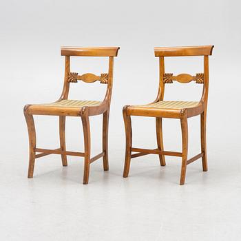 Chairs, 6 pcs, late Empire style, mid-19th century.