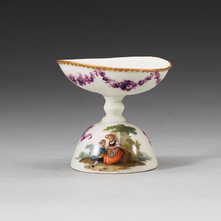 A Meissen eggcup, 18th Century.