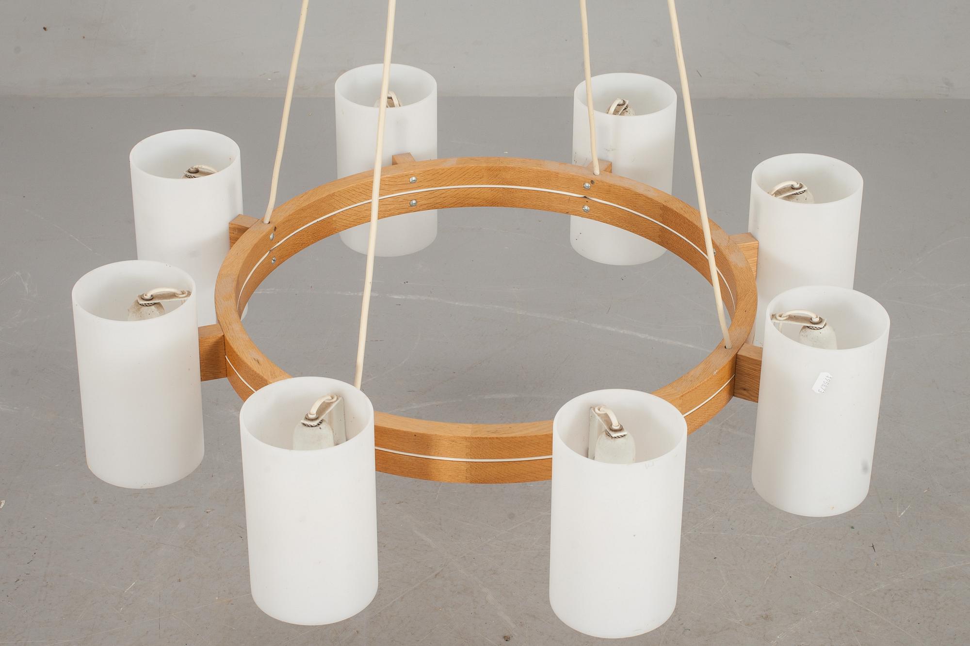 TAKLAMPA, "TAKLAMPA 587"/"CYLINDER RINGKRONA", Östen Kristiansson för Luxus,