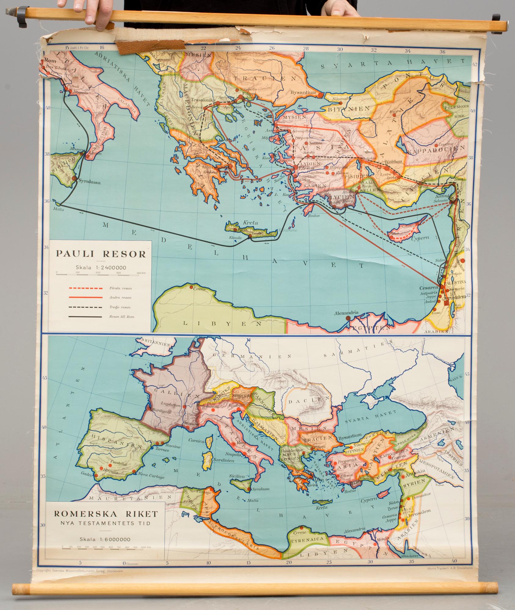 SKOLKARTOR, 2 st, 1900-talets mitt.