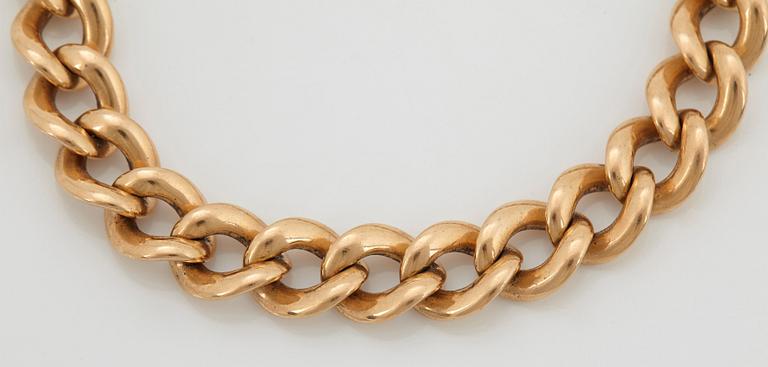 Armband 18K guld, pansarlänk.