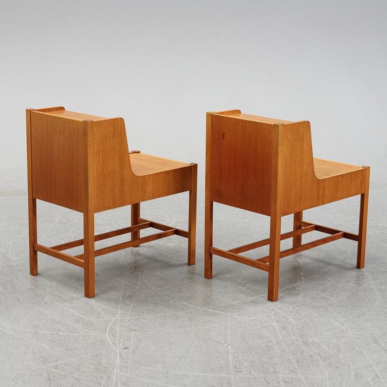 David Rosén, sängbord, ett par, ur "Futura"-serien, Nordiska Kompaniet.