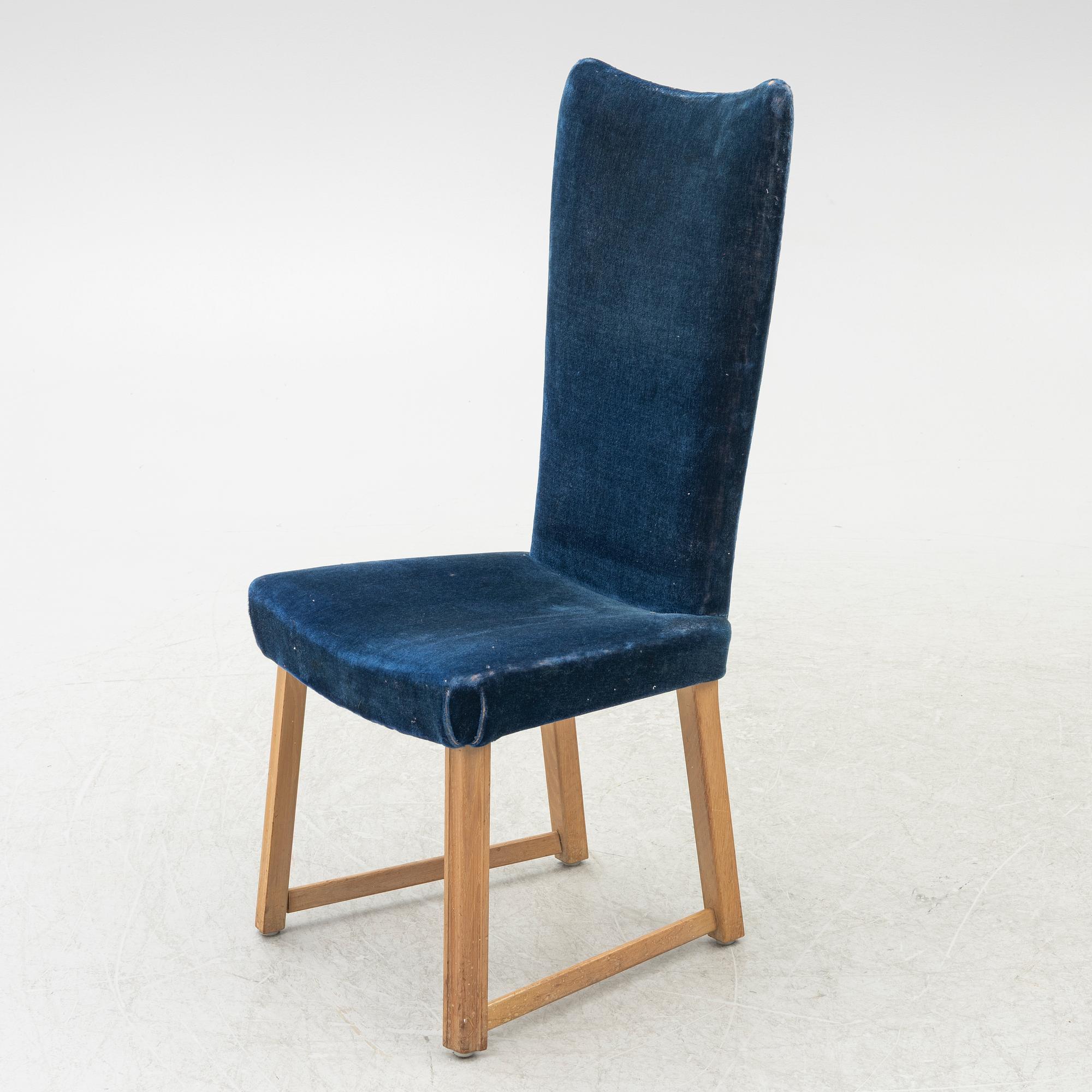 Swedish Modern, stolar, fyra stycken, 1940-tal.