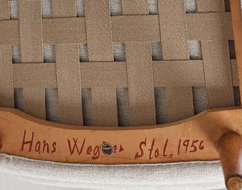 Hans J. Wegner, fåtölj samt fotpall, "Bamse", AP-stolen, Danmark.