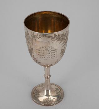 POKAL, silver, England 1881. Vikt 296 g.