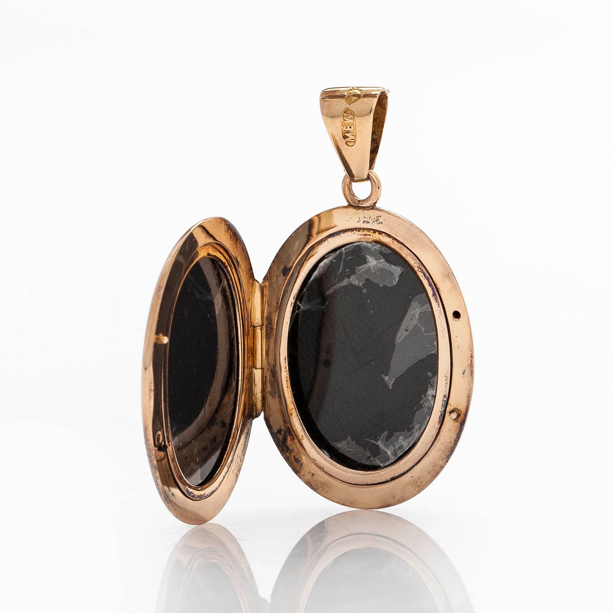 Medaljonki, 18K kultaa, Tampere 1923.