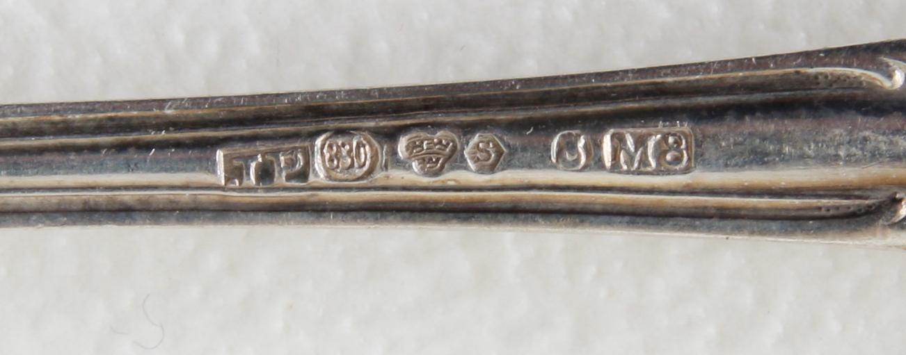 PARTI BESTICK, ca 20 delar, silver mm. Sverige o Ryssland.