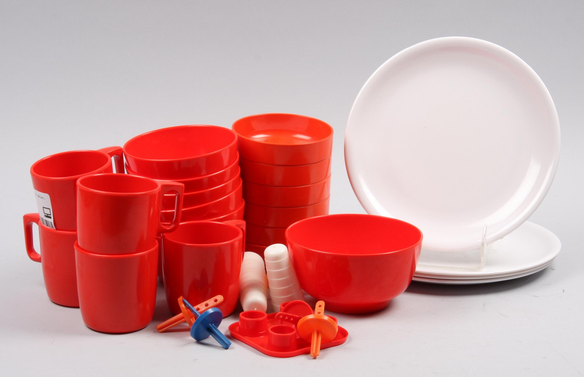 PARTI PLAST, ca 12 delar, 1960/70-tal, Danmark.