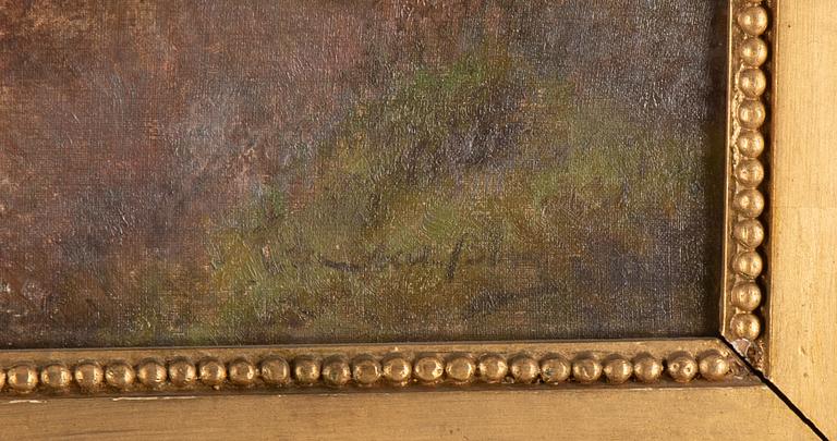 Axel Borg, oil on canvas, signed.