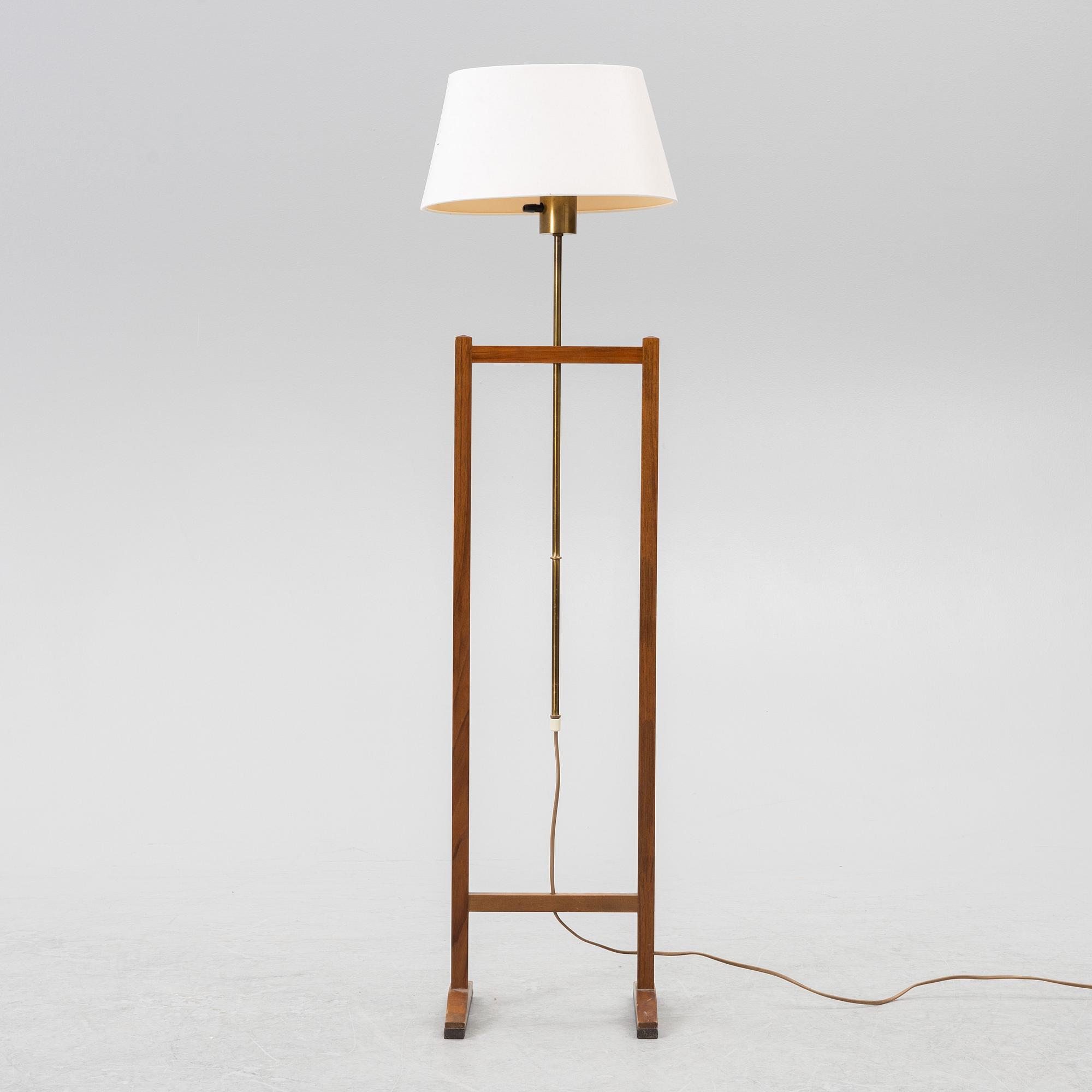 Josef Frank, floor lamp, model G 2548, "The Crutch", Svenskt Tenn.