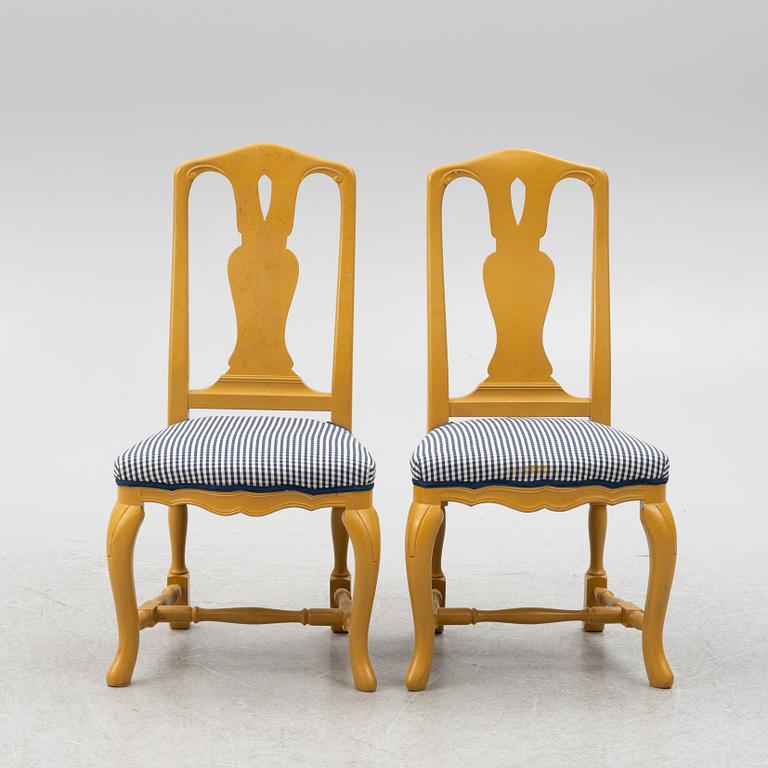 Chairs, 6 pcs, Rococo style, second half of the 20th century.