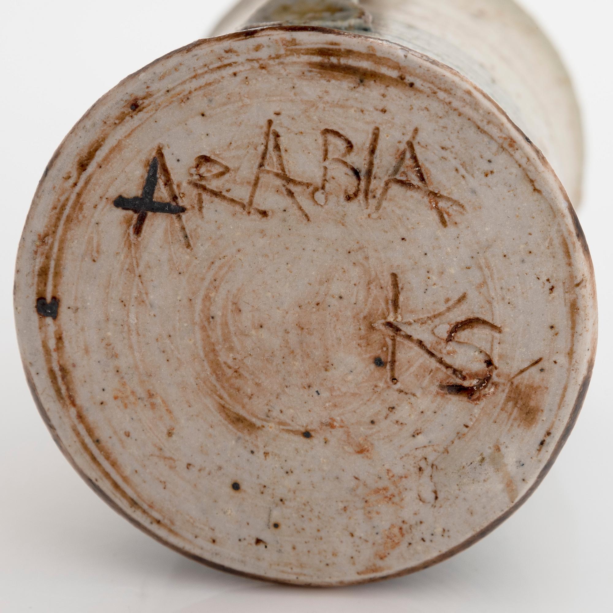 Kyllikki Salmenhaara, mugg, stengods, signerad KS Arabia.