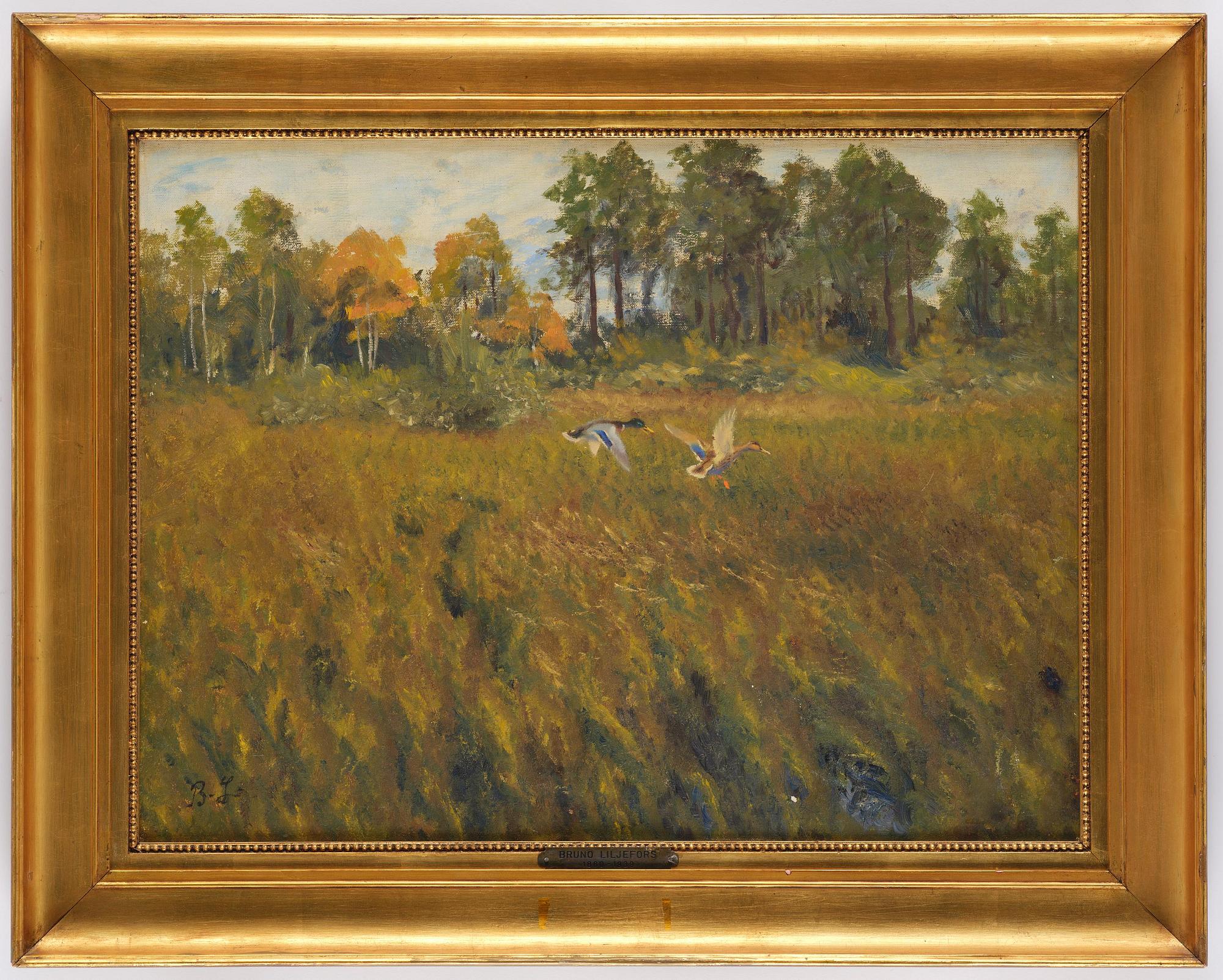 Bruno Liljefors, Autumn landscape.