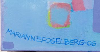 FOGELBERG, MARIANNE. Olja på duk. Sign o dat 06.