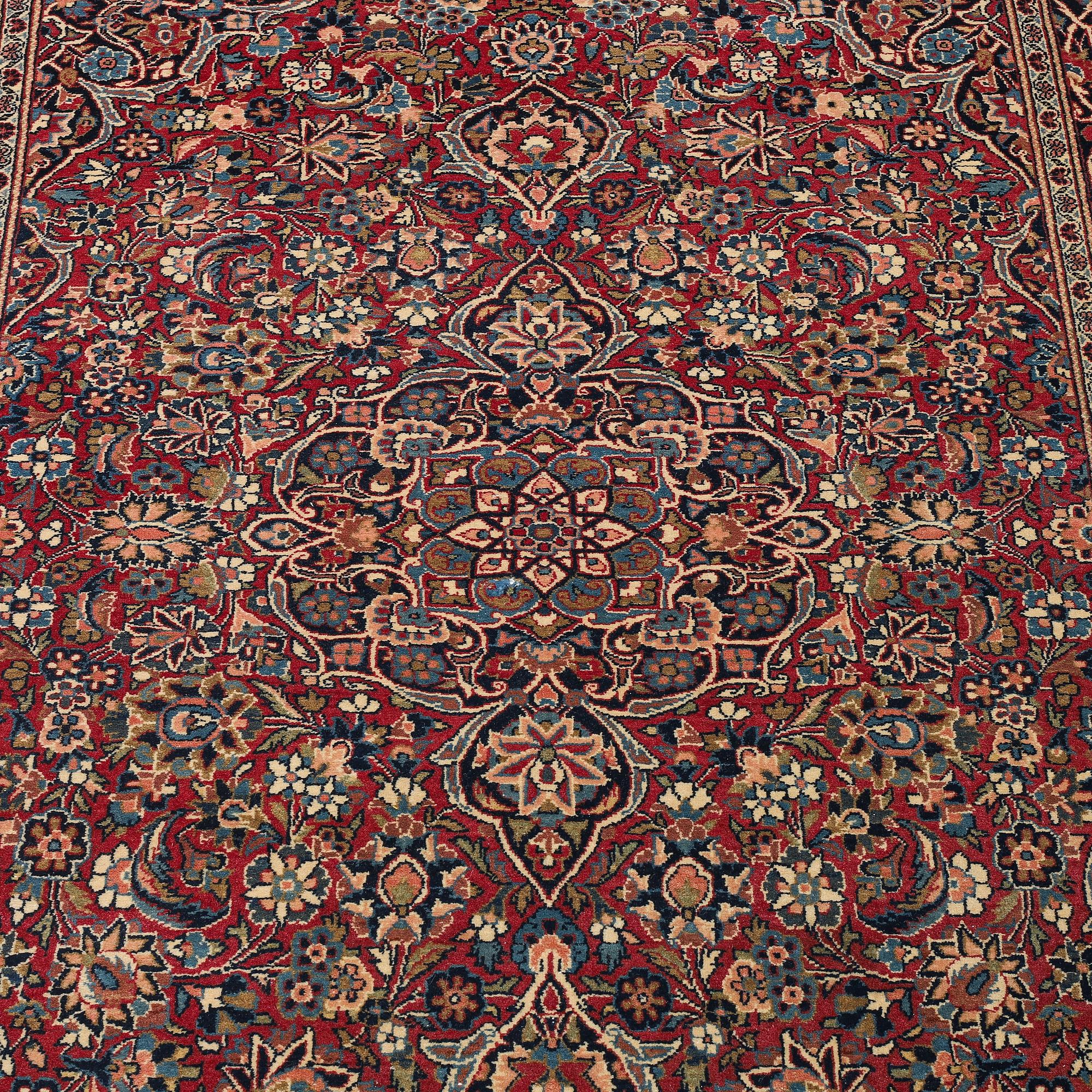 Matto, semi-antique/old Kashan, ca 203 x 130,5 cm.