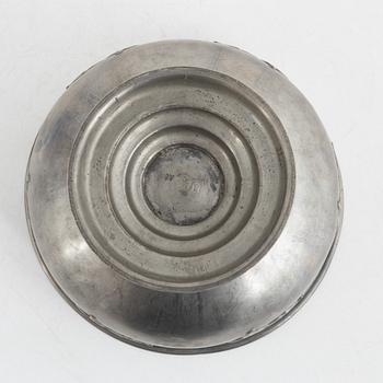 Firma Svenskt Tenn, a pewter centerpiece bowl, Stockholm, Sweden, 1927.