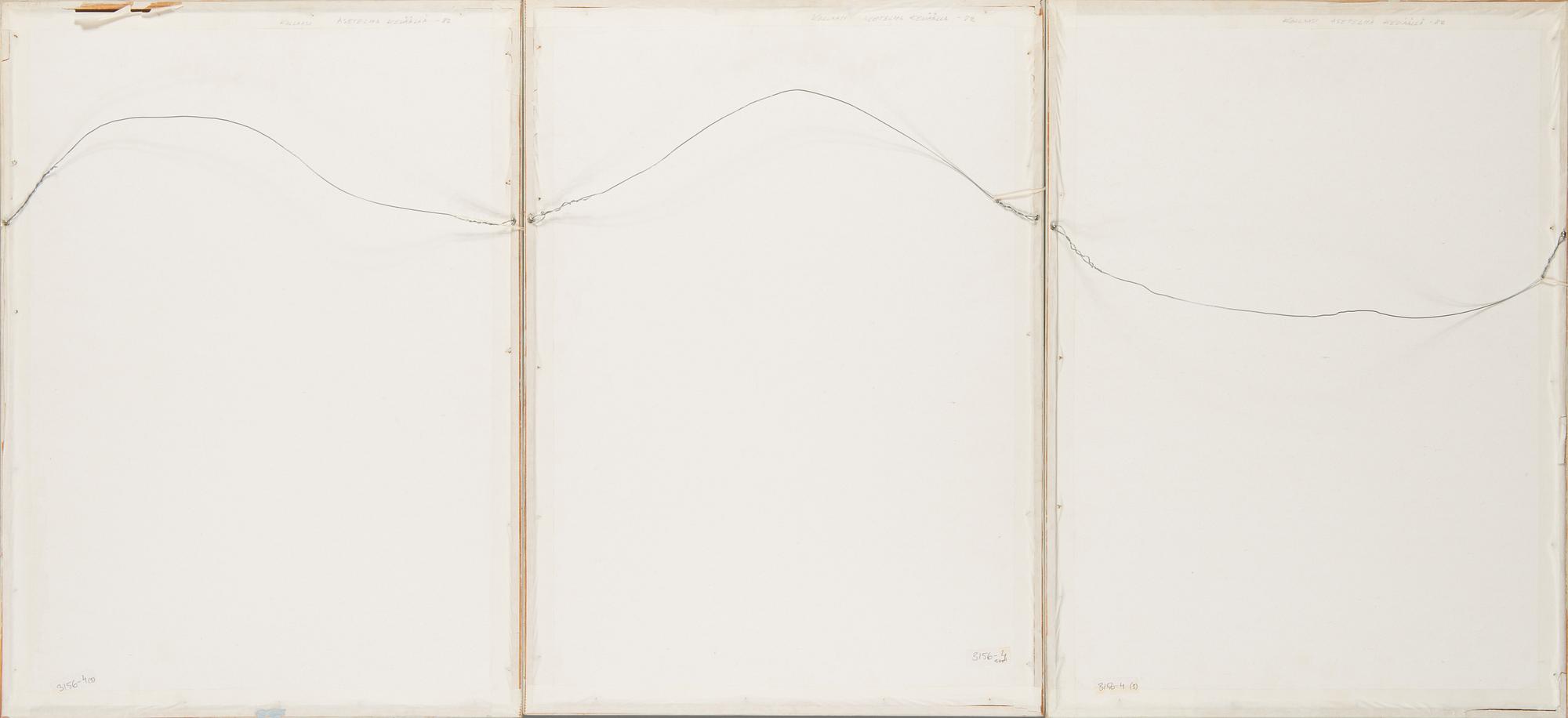 Kalevi Pyykönen, a set of three collages,  signed and dated -82.