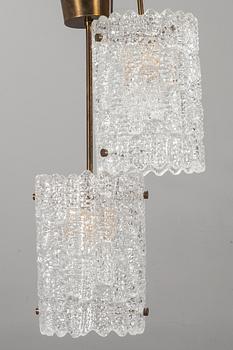 TAKLAMPOR, 2 st.  "RD1322", Carl Fagerlund, Orrefors, 1960-tal.