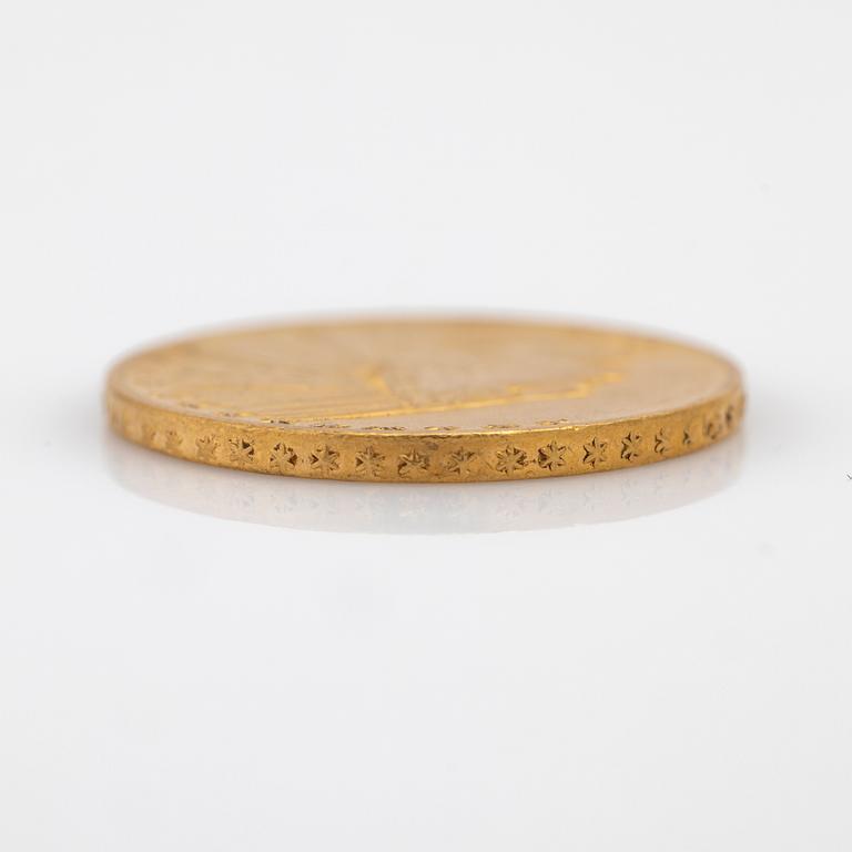 Gold coin USA, 10 dollars 1908.