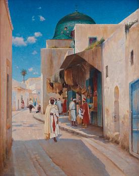 Axel Lindman, Bazar street, North Africa.