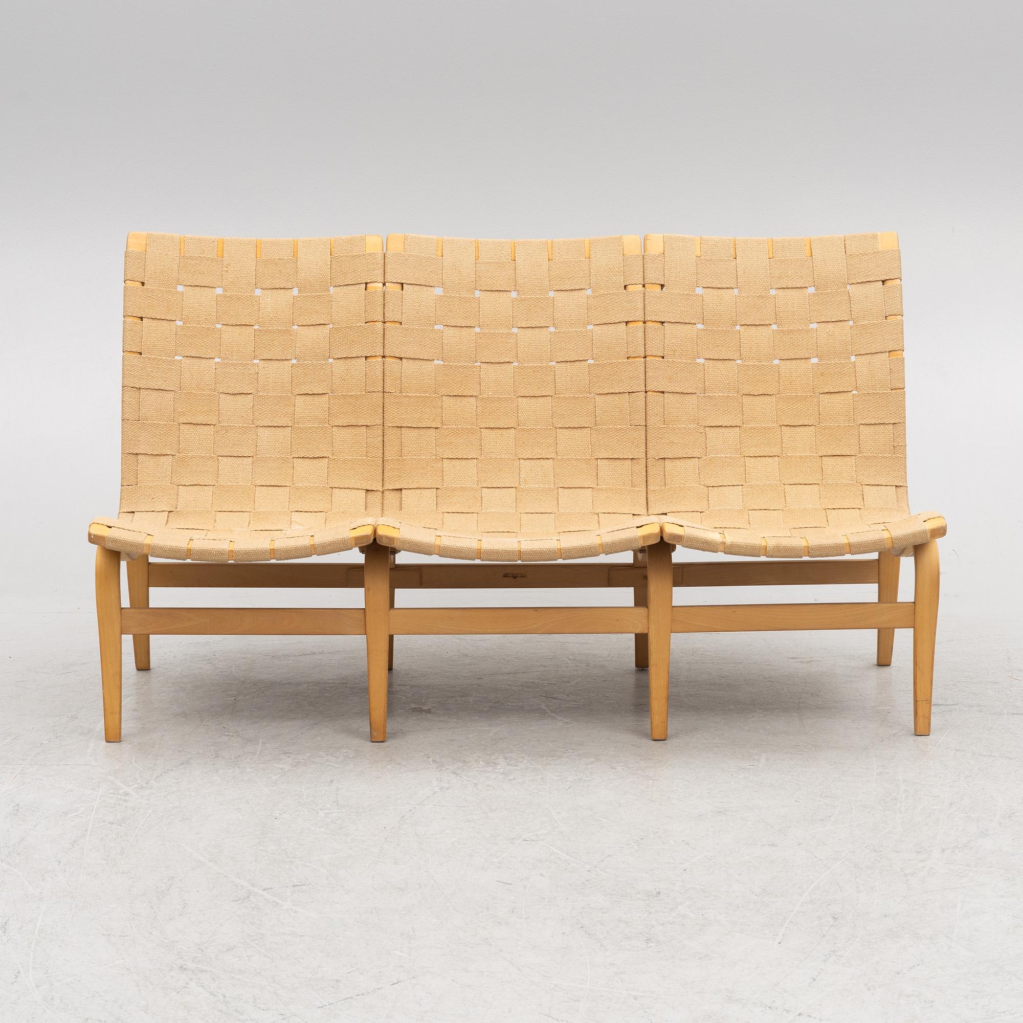 Bruno Mathsson, an 'Eva' sofa, Firma Karl Mathsson, 1967.