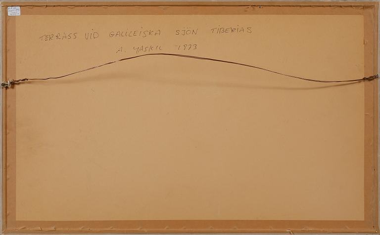 AMOS YASKIL, akvarell, signerad och daterad -73.