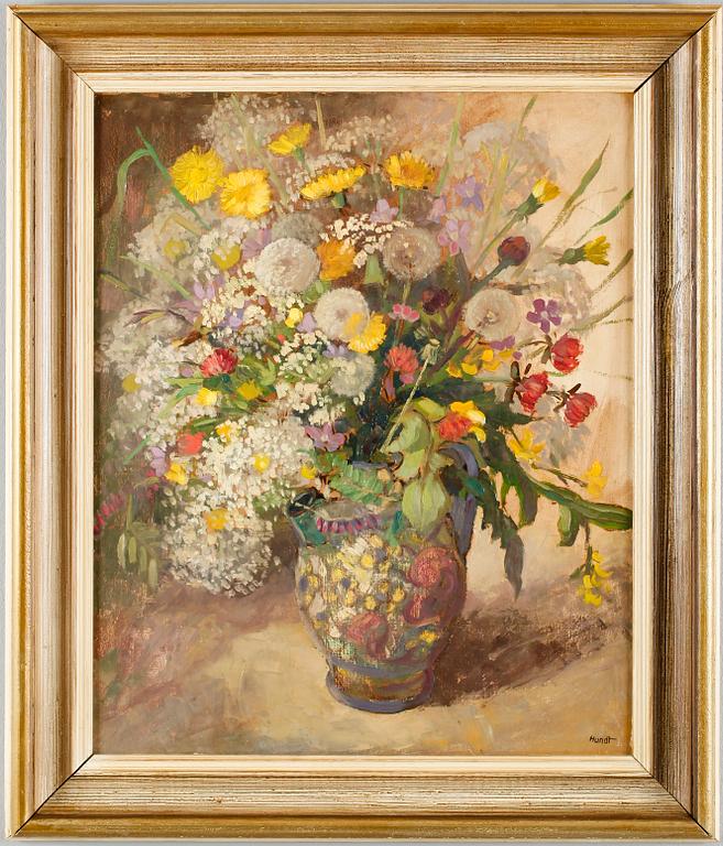 OKÄND KONSTNÄR,  olja på pannå, signerad Hundt, 1900-talets andra hälft.