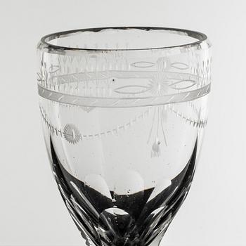 8 +1+1 glasses, 19th century.