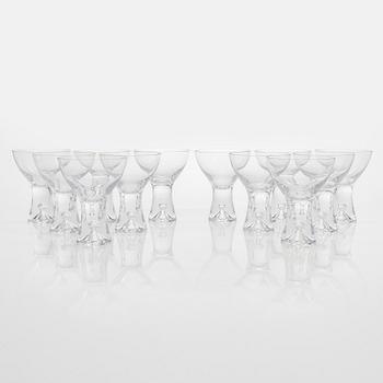 Tapio Wirkkala, a set of 12 champagne glasses/dessert bowls, 'Tapio' model 2101. Iittala.