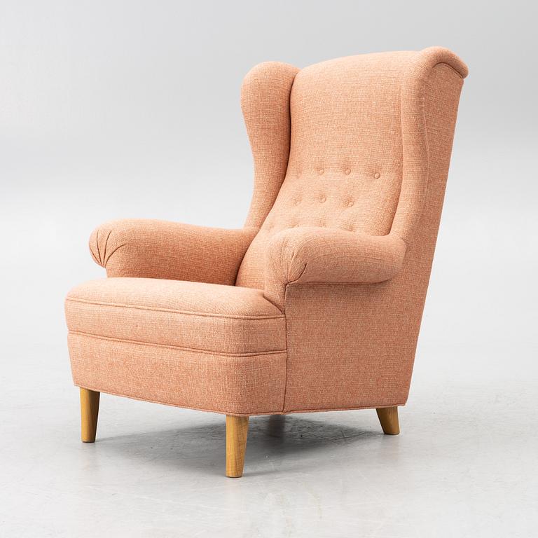 Carl Malmsten, Fåtölj, ”Häggbom”, O.H.Sjögren, Tranås 2021.