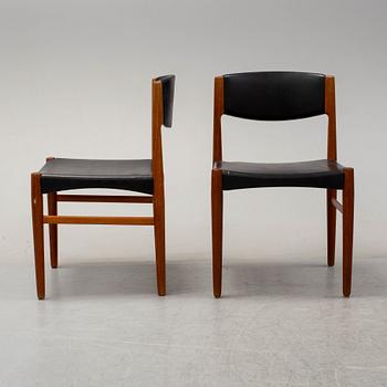 Four 1960´s chairs by Glostrup Møbelfabrik, Denmark.